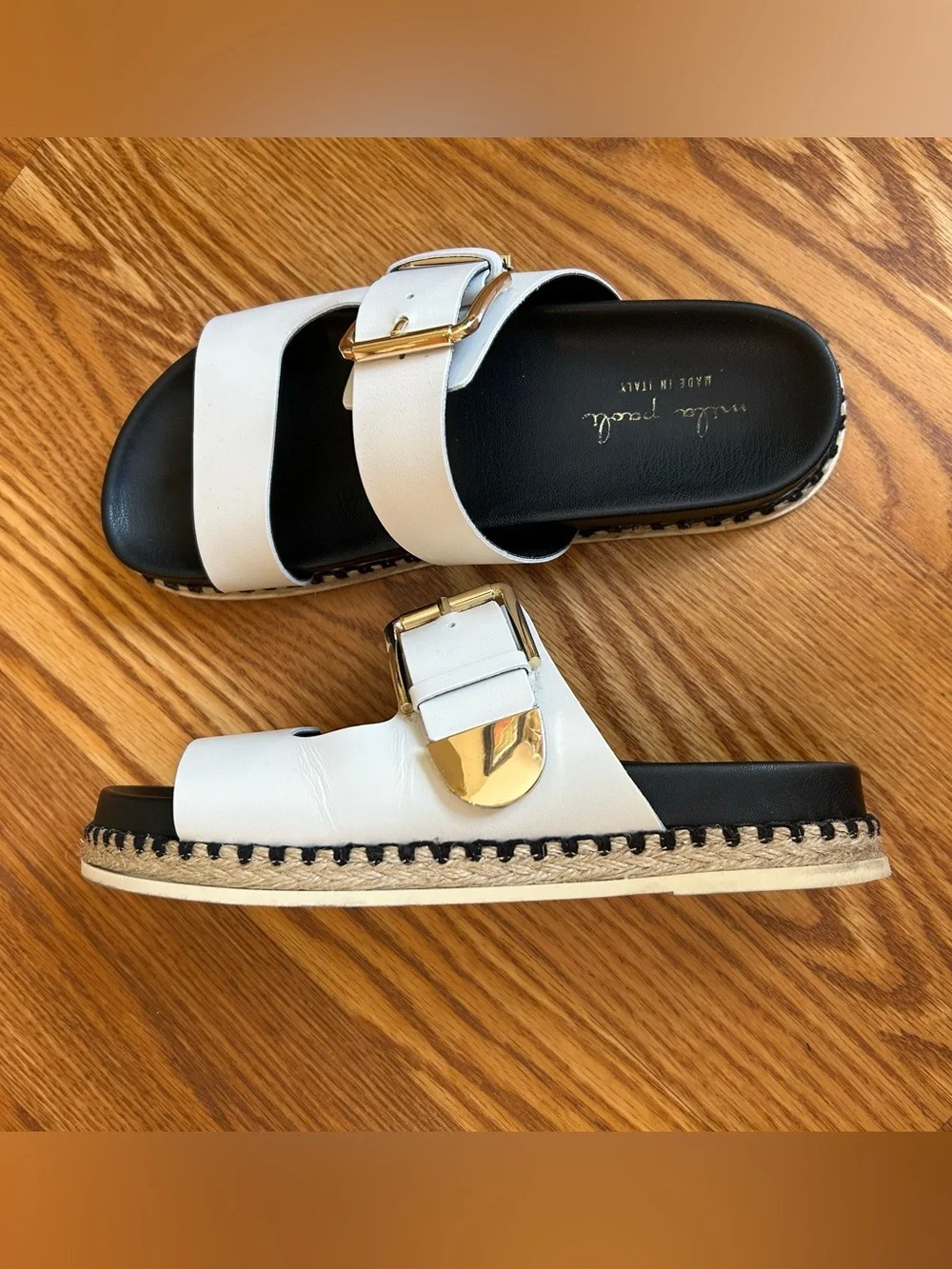 Mila Paoli leather sandals. Made in Italy
